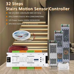 32 Channel Stair LED Strip Motion Sensor Controller